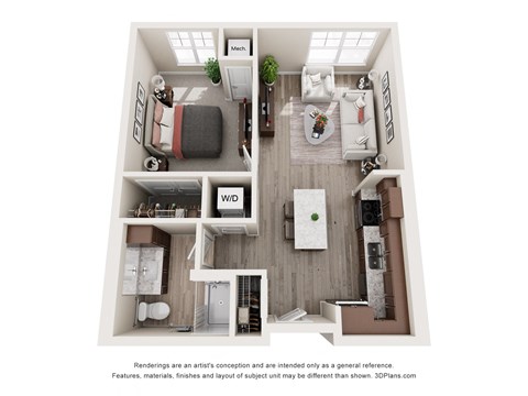 1 bed 1 bath C at The Winslow 62+ Apartments, West St Paul, Minnesota